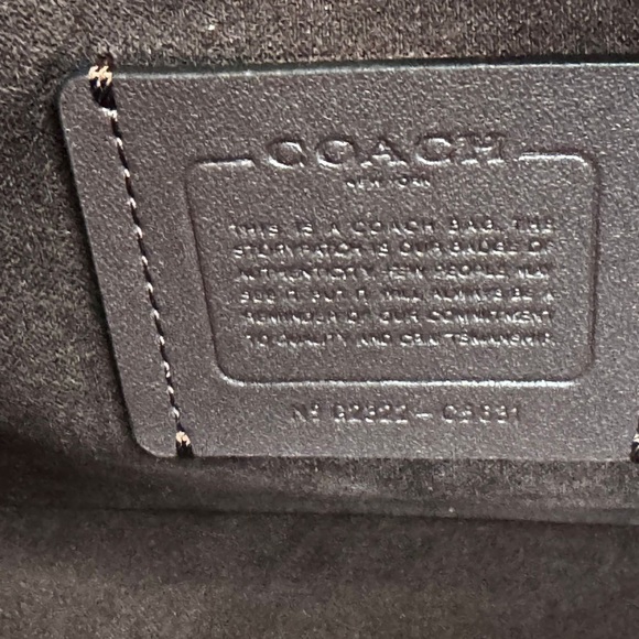 COACH Brynn Crossbody Crocodile Embossed Flap Leather Bag Blue - Picture 12 of 15